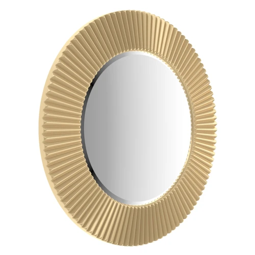 Зеркало круглое, 60 см в широкой темно-золотой раме Aster Small