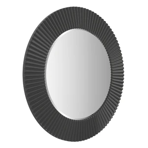 Aster Medium, Зеркало круглое 80 см в широкой черной раме