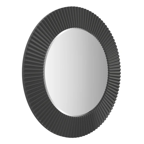 Зеркало круглое, 80 см в широкой черной раме Aster Medium