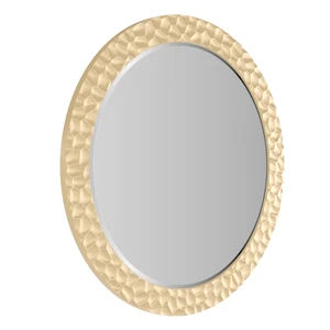 Kubi Medium, Зеркало круглое 80 см в узкой золотой раме