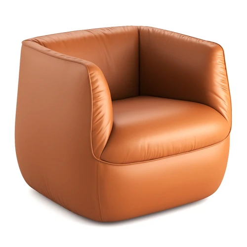 Дизайнерское кожаное кресло Spin
