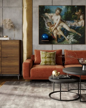 Дизайнерский диван 3-местный без механизма Zillis в интерьере: фото 5