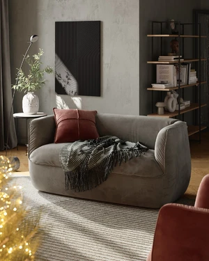 Дизайнерский диван 2-местный без механизма Spin в интерьере: фото 