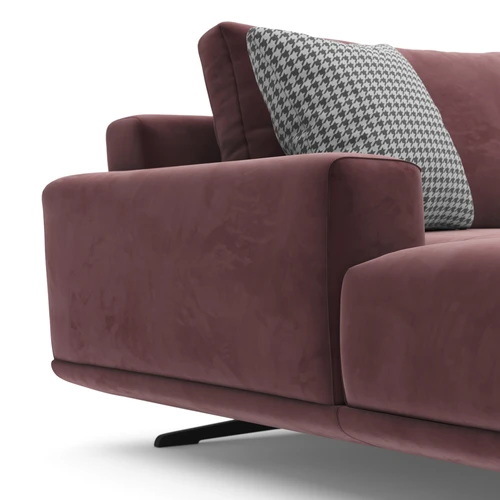 Дизайнерский модульный диван с пуфом 3-местный без механизма V7 Zillis