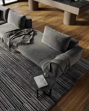 Дизайнерский модульный диван 4-местный без механизма V2 Zillis в интерьере: фото 2