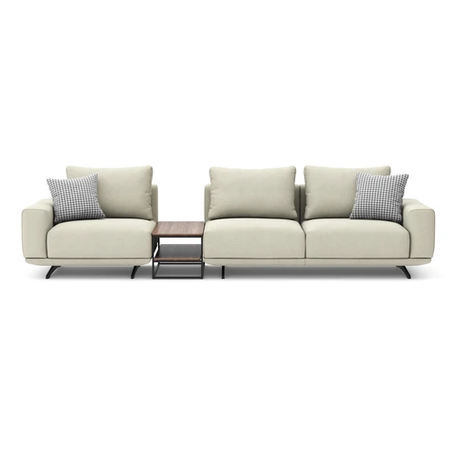 Дизайнерский модульный диван Zillis со столиком 3-местный без механизмакупить по цене от 215 000 ₽ в интернет-магазине SKDESIGN