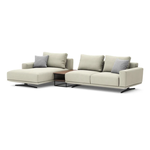 Угловой модульный диван со столиком Zillis 3-местный без механизма купитьпо цене от 252 000 ₽ в интернет-магазине SKDESIGN