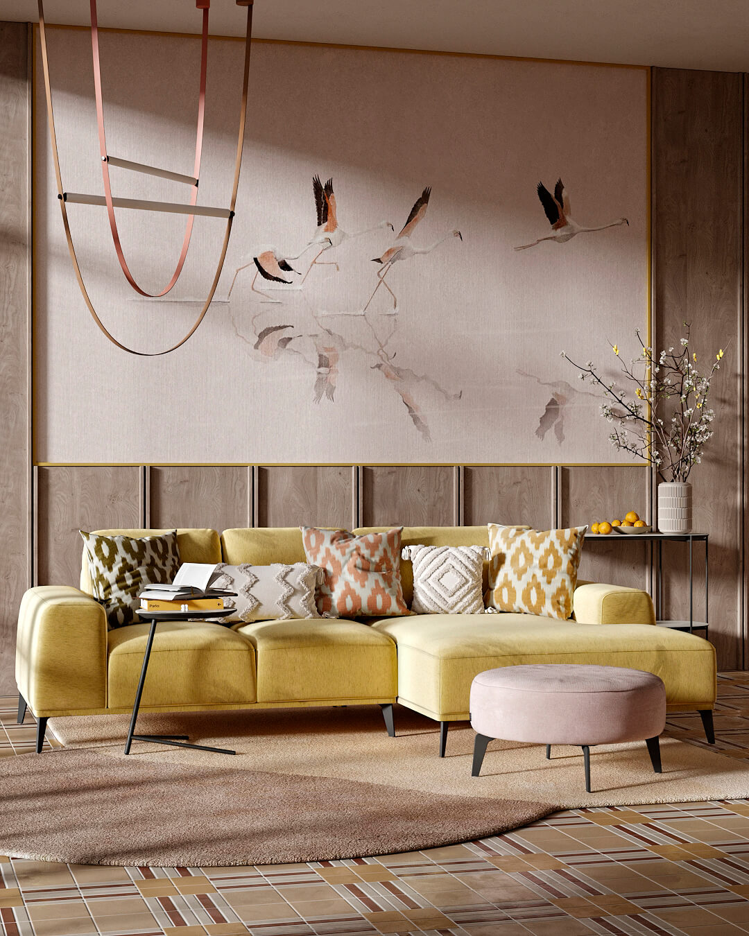Желтые диваны в интерьере: ТОП-10 стильных проектов от SKDESIGN