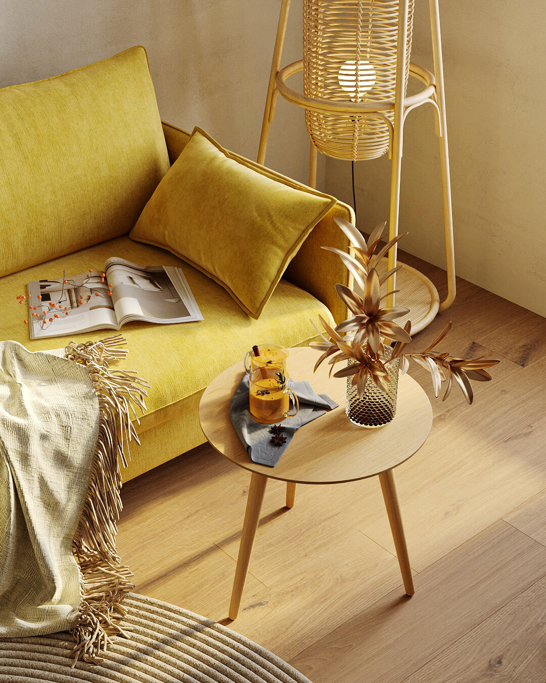 Стильные желтые диваны в интерьере: ТОП-6: фото NaN