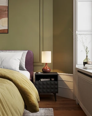 Современная спальня с фиолетовой кроватью Brooklyn: фото 2