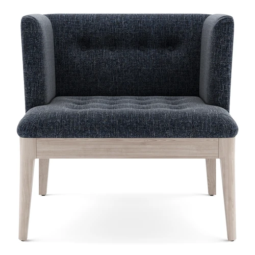 Кресло дизайнерское, премиальная рогожка Chanel Edda