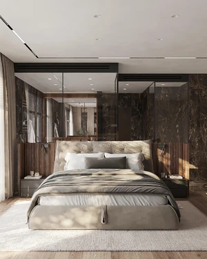 Эффектная спальня с кроватью Jess Art: фото 3