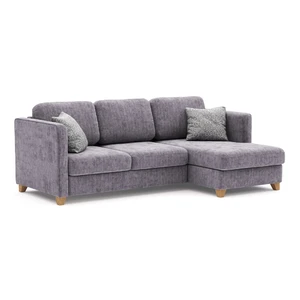 Bari, Угловой диван-кровать 224/150 см ткань Marseille Silver