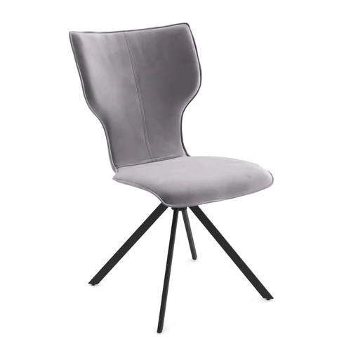 Обеденный стул на металлической опоре, ткань Manhattan 02 Essen
