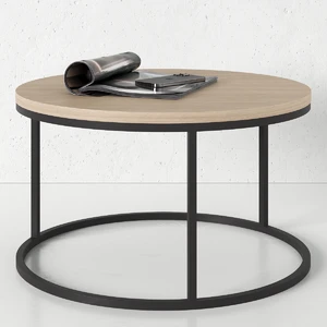 Loft Round, Журнальный стол с белым или черным основанием