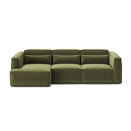 Угловой диван-кровать, 290 см, выкатная еврокнижка V2 Vento Light