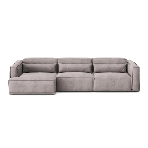 Угловой диван-кровать, 290 см, выкатная еврокнижка V2 Vento Light