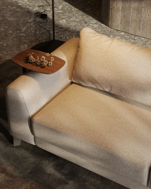 3-местный диван-кровать, механизм пума Blanc в интерьере: фото 4