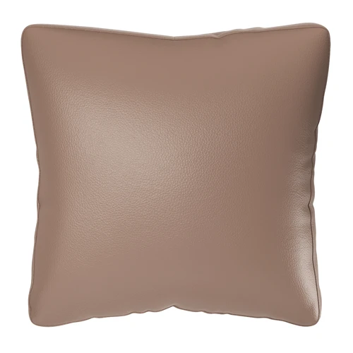 Декоративная подушка квадратная в коже, 45×45 см Page
