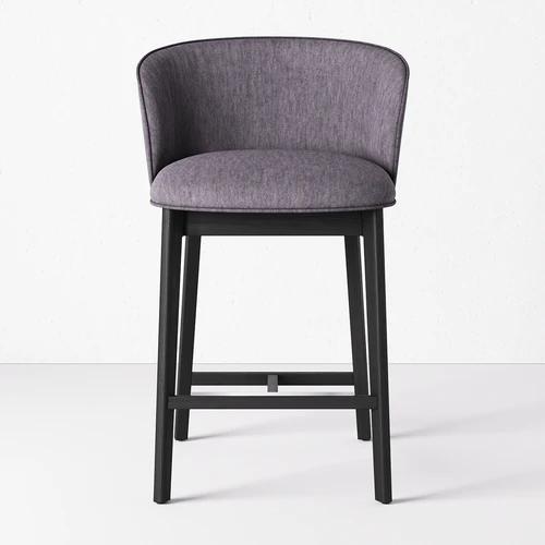 Дизайнерский полубарный стул со спинкой Hans