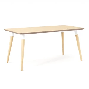 Monte, Обеденный стол с белым основанием 120×80 см