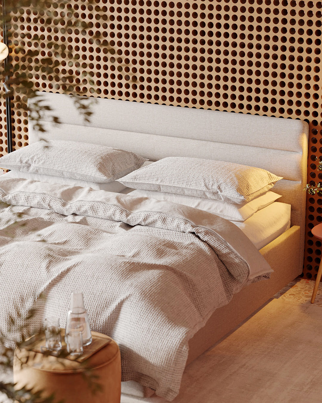 Обустраиваем современную спальню в стиле сканди: фото NaN