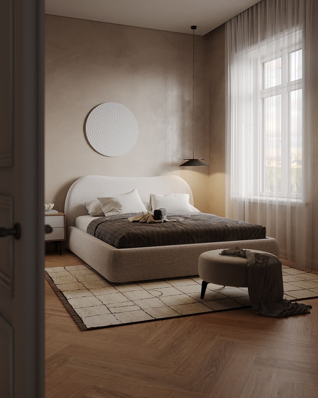 Обустраиваем современную спальню в стиле сканди: фото NaN
