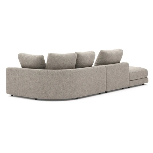 Модульный 4-местный диван с оттоманкой и модулем с открытым краем, 335 см Oltre